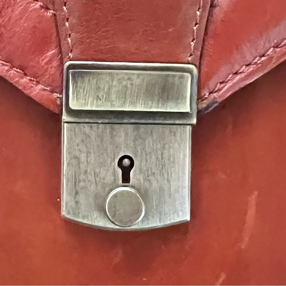 Small Leather Briefcase: Leather Men's Handbag & Brown Shoulder Bag